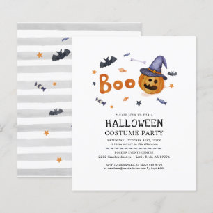 Papier Invitation de fête d'Halloween à petit budget pour