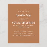 Invitation de graduation moderne à petit budget en