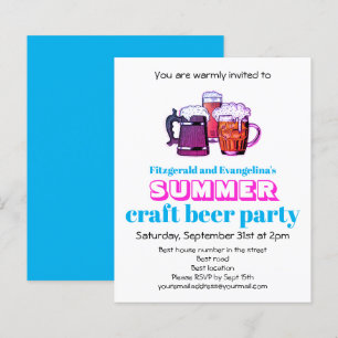 Papier Invitation de la fête de la bière artisanale