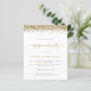 Papier Invitation de la partie Engagement de Parties scin