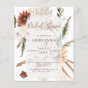 Papier Invitation de mariage bohème pas chère pour la fêt