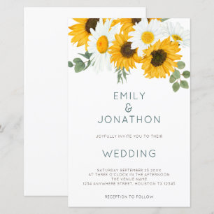 Papier Invitation de mariage budget bohème rustique tourn