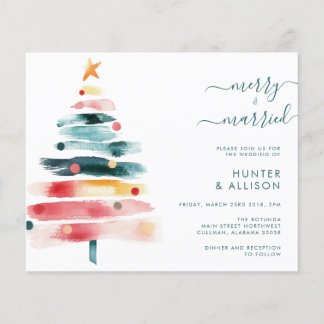 Papier Invitation de mariage de Noël