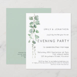 Papier Invitation de mariage de soirée de fête au budget 