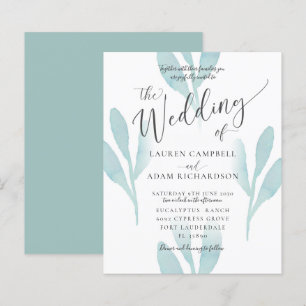 Papier Invitation de mariage élégante et économique à l'a