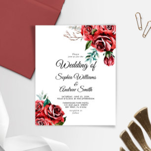 Papier Invitation de mariage élégante et économique Marsa