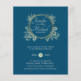 Papier Invitation de mariage la moins chère Couronne de v