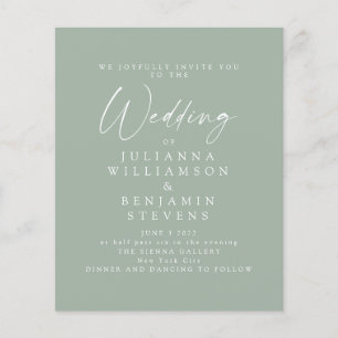 Papier Invitation de mariage minimaliste minimaliste de l