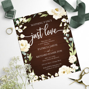 Papier Invitation de mariage pas cher avec fleurs sans pr