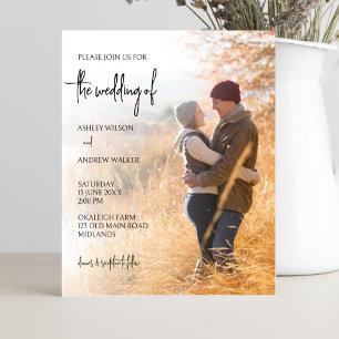 Papier Invitation de mariage photo budget