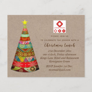 Papier Invitation de Noël d'entreprise (AJOUTER LOGO) Rus