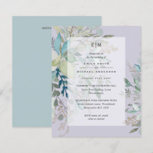 Papier Invitation de réception de la cérémonie du Mariage