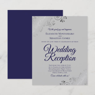Papier Invitation de réception de mariage à petit budget 