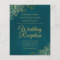 Invitation de réception de mariage BUDGET sarcelle