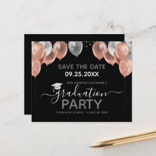 Papier Invitation de sauvegarde de la date de la fête de 