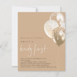 Papier Invitation du 21e parti pour les ballons budgétair