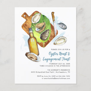 Papier Invitation du budget du Fiançailles toast toast