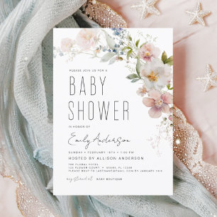 Papier Invitation du Fleur sauvage Boho Budget