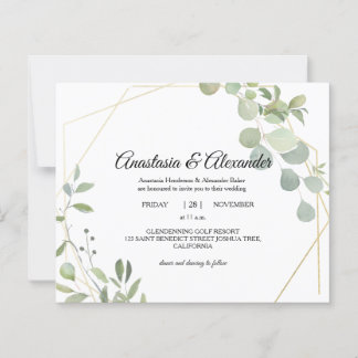 Papier Invitation élégante et économique à une cérémonie 