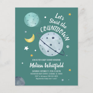 Papier Invitation externe du Baby shower budgétaire