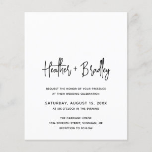 Papier Invitation Heather Elegant Budget Wedding