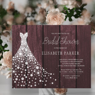 Papier Invitation pas chère et rustique pour une soirée d