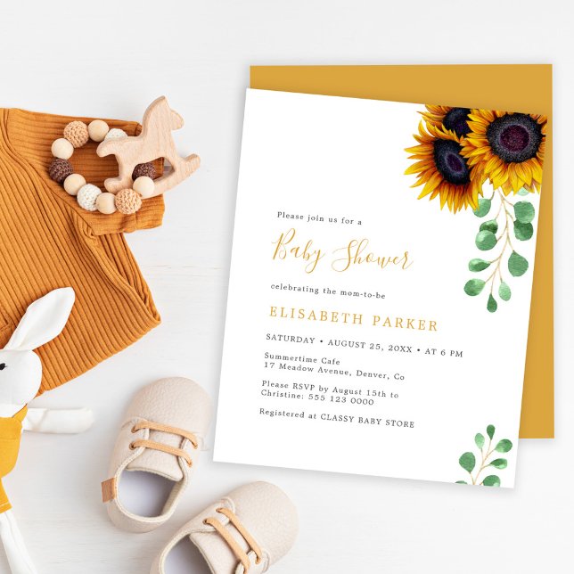 Papier Invitation pas chère pour une baby shower avec tou (Créateur téléchargé)