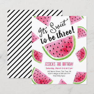 Papier Invitation pour la fête d'anniversaire de trois an
