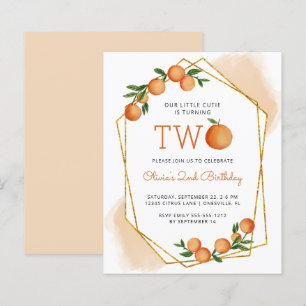 Papier Invitation pour le 2ème anniversaire de Little Cut