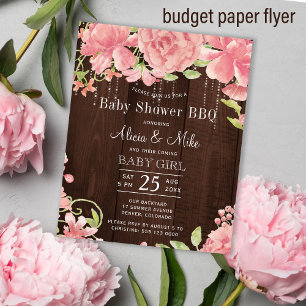 Papier Invitation pour une baby shower BBQ à petit budget
