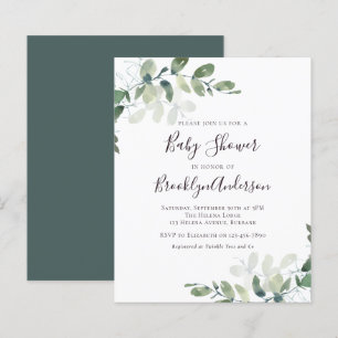 Papier Invitation pour une Baby Shower Économique sur le