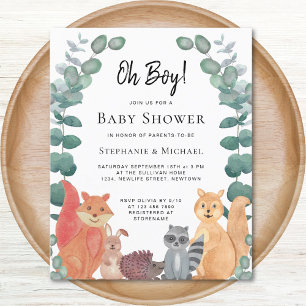 Papier Invitation pour une Baby Shower pour couples amis 
