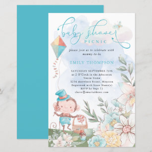 Papier Invitation pour une garden-party pour bébé garçon 