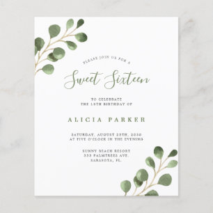 Papier Invitation simple pour une fête d'anniversaire Swe