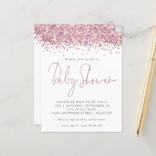 Papier Invitation sur le Baby shower de Parties scintilla