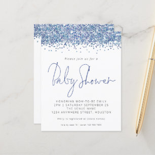 Papier Invitation sur le Baby shower de Parties scintilla