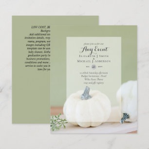 PAPIER INVITATIONS BUDGÉTAIRES - N'IMPORTE QUEL ÉVÉNEMENT