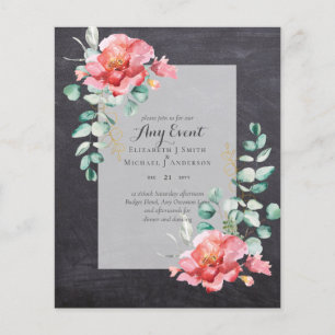 Papier INVITATIONS BUDGÉTAIRES - TOUT ÉVÉNEMENT - Double 