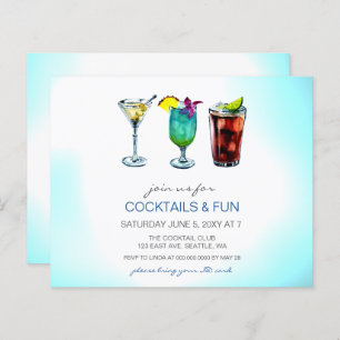 Papier Invitations de Cocktail Budget