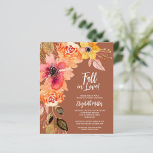 Papier Invitations de douche nuptiale en terre cuite