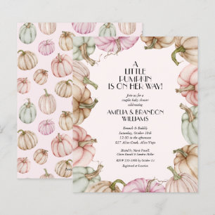 Papier Invitations de douche pour bébé pour Citrouilles b
