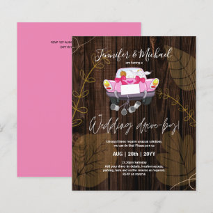 Papier Invitations de mariage à budget Drive-BY - Couple 