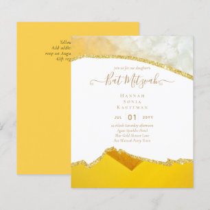 Papier Invitations du BAT MITZVAH de Parties scintillant 
