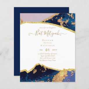 Papier Invitations du BAT MITZVAH de Parties scintillant 