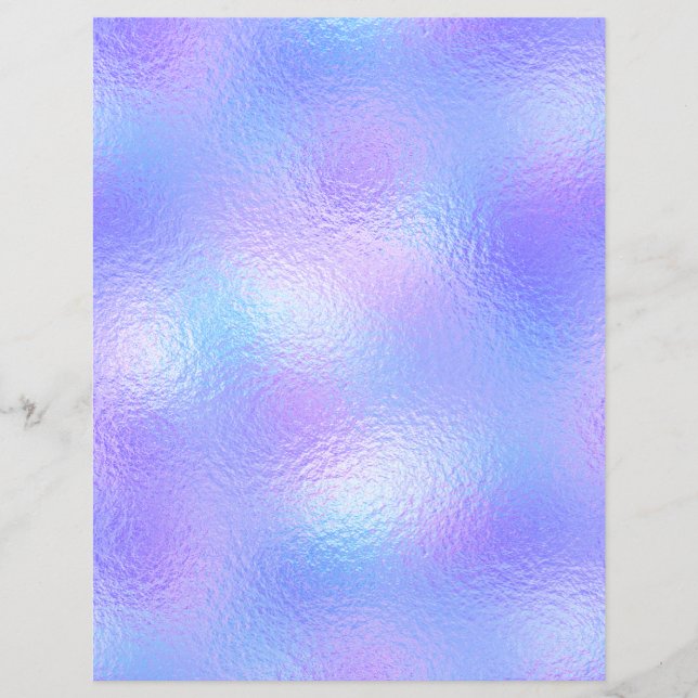Papier Iridescent Faux Foil Scrapbook Paper No. 68 (Devant)