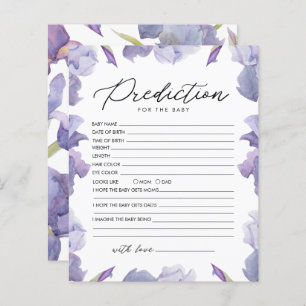 Papier Iris Aquarelle Prédiction Florale Pour Jeu De Bébé