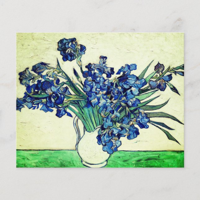 Papier Irises (1890) par Vincent Van Gogh (Devant)