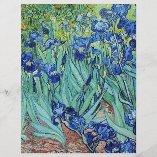 Papier Irises, Vincent van Gogh (Devant)