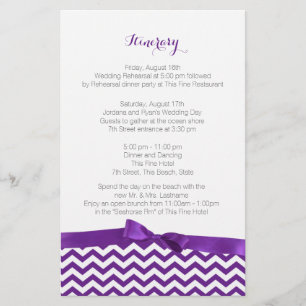 Papier Itinéraire moderne Zig Zag violet et gris