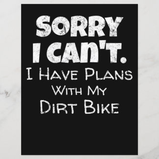 Papier J'Ai Des Plans Avec Mon Dirt Vélo Cadeau